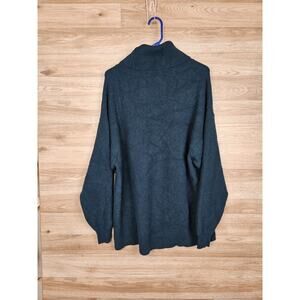 Free People Softly Structured Tunic Turtleneck Green Sweater Womens Small